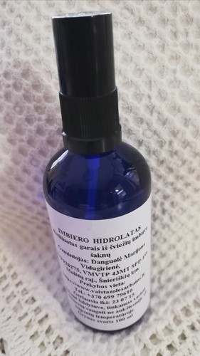 Imbiero hidrolatas 500 ml gaminamas tik pagal asmeninį užsakymą